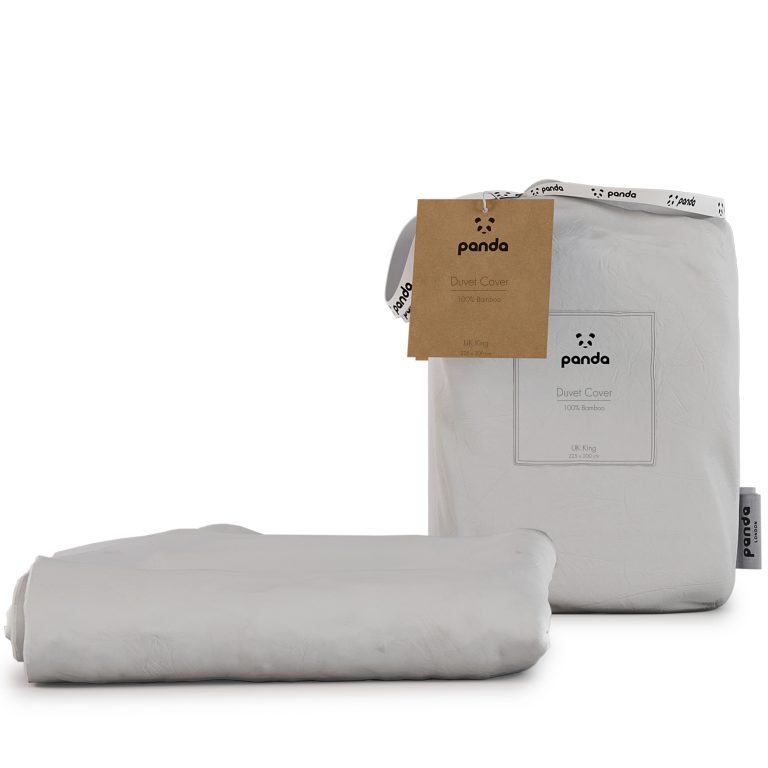 Bamboo Duvet Cover - White | Panda London | Life Before Plastic